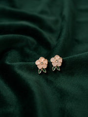 Gold Plated Fancy Flower Studs