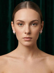 Gold Plated Fancy Flower Studs