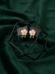 Gold Plated Fancy Flower Studs