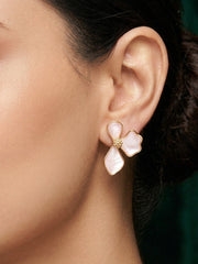 Gold Plated Fancy Flower Studs
