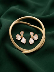 Gold Plated Fancy Flower Studs