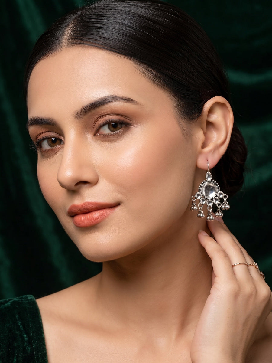 Silver Plated Drop Earrings