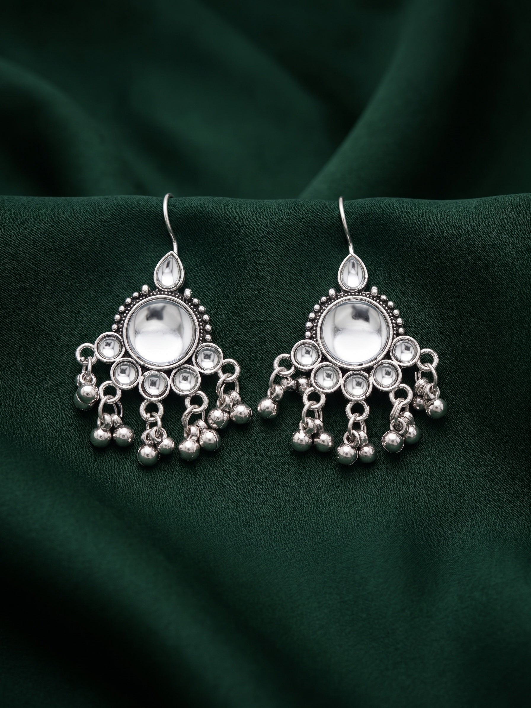 Silver Plated Drop Earrings