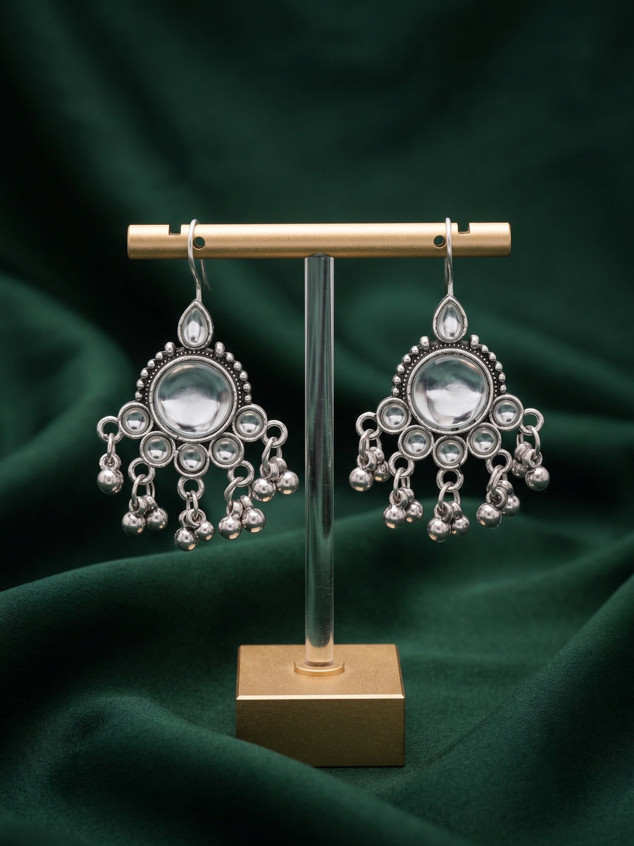 Silver Plated Drop Earrings