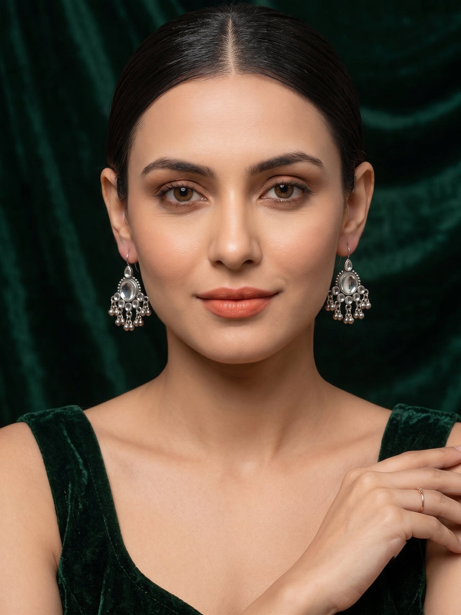 Silver Plated Drop Earrings