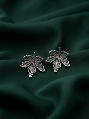 Silver Plated Leaf Shape Fancy  Earrings