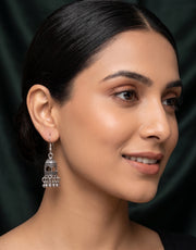 Silver Plated Stylish Fancy  Earrings