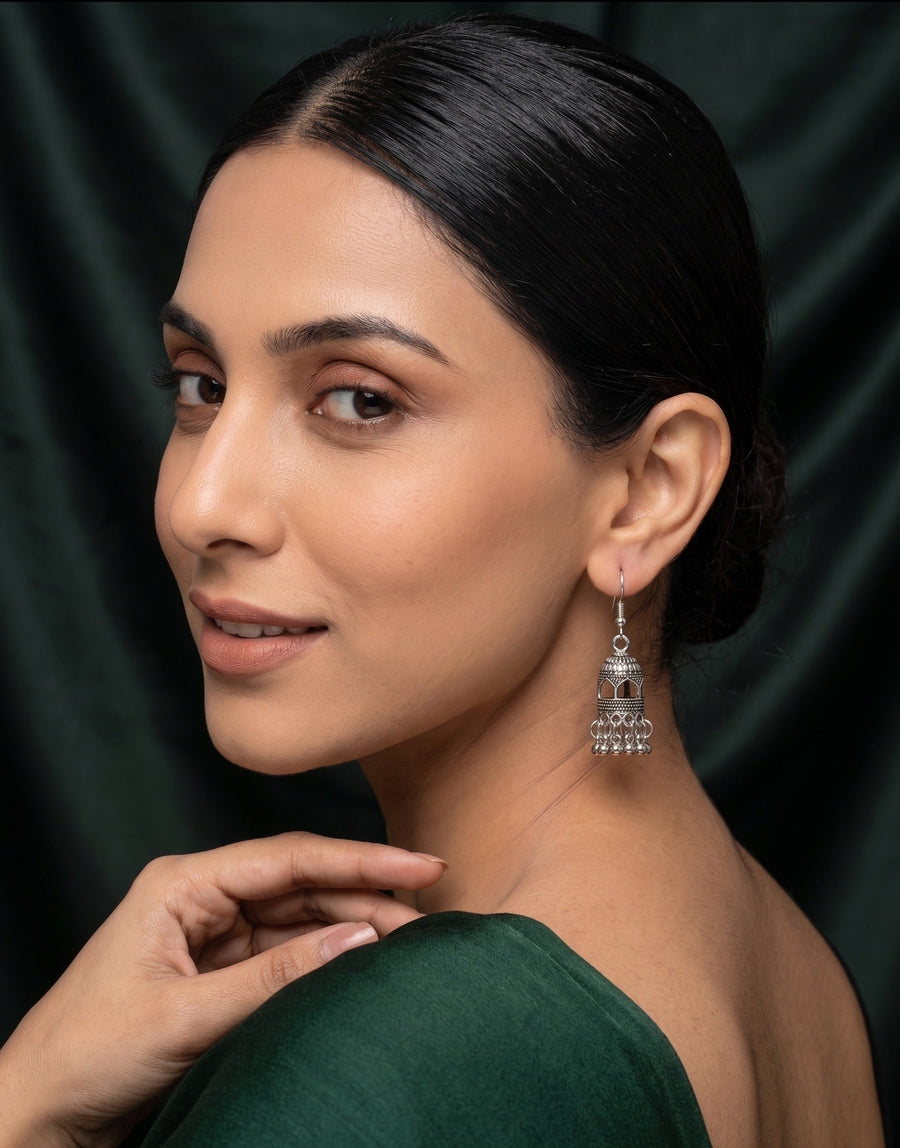 Silver Plated Stylish Fancy  Earrings