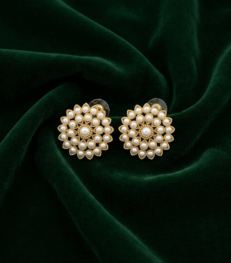 Gold Plated Stylish Fancy Studs