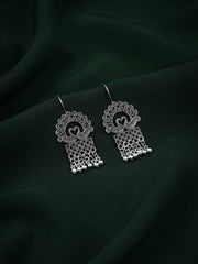 Silver Plated Oxidized Fancy Earrings