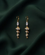 Gold Plated Stylish Fancy Tassels Earrings