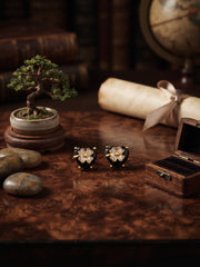 Gold Plated Stylish Flower Studs