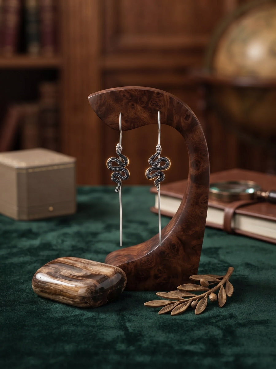 Silver Plated Oxidized Ethnic Design Ear Cuff