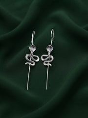 Silver Plated Oxidized Ethnic Design Ear Cuff