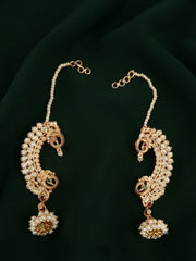 Gold Plated Pearls Beaded Ear Cuff
