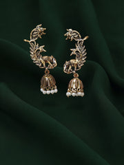 Gold Plated Pearls Beaded Ear Cuff