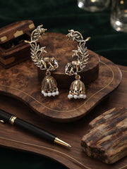 Gold Plated Pearls Beaded Ear Cuff