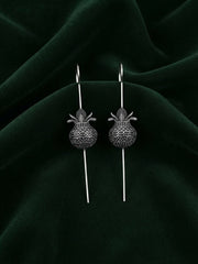 Silver Plated Oxidized Ethnic Design Ear Cuff