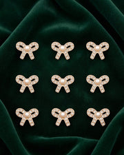 Women fancy bow hair fringe sticker