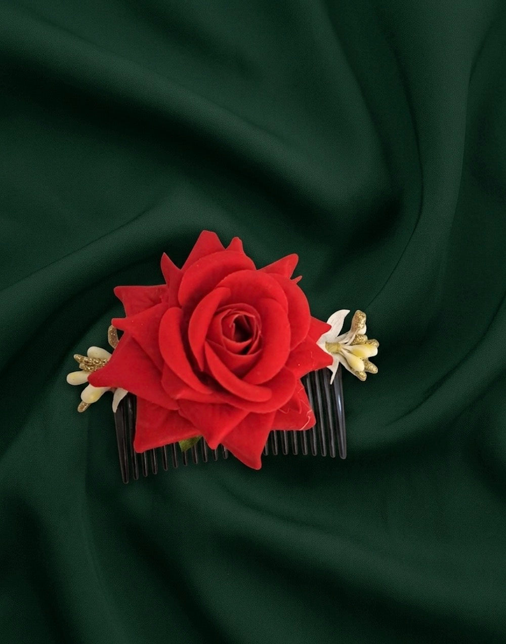 Women Fancy Rose Hair Comb Juda Pin
