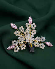 Stylish Korean Pearl and Crystal Partywear Clip