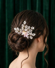 Women Embellished Hair Accessory Comb Pin