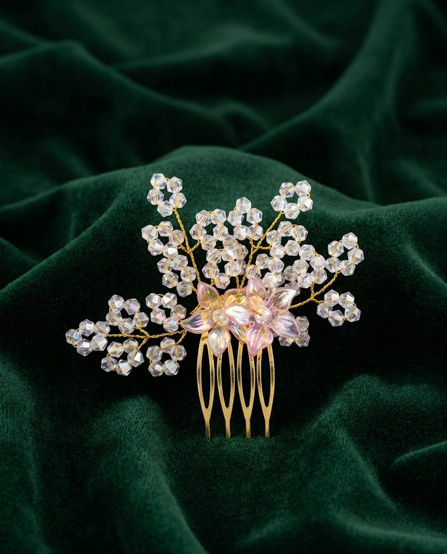 Women Embellished Hair Accessory Comb Pin