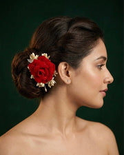 Artificial Shaded Flower Hair Juda Pin