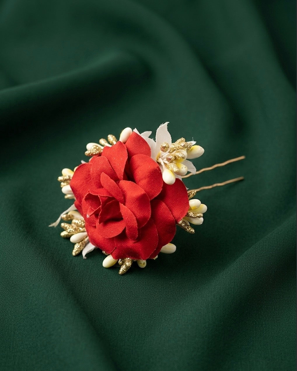 Artificial Shaded Flower Hair Juda Pin