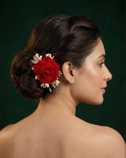 Artificial Shaded Flower Hair Juda Pin