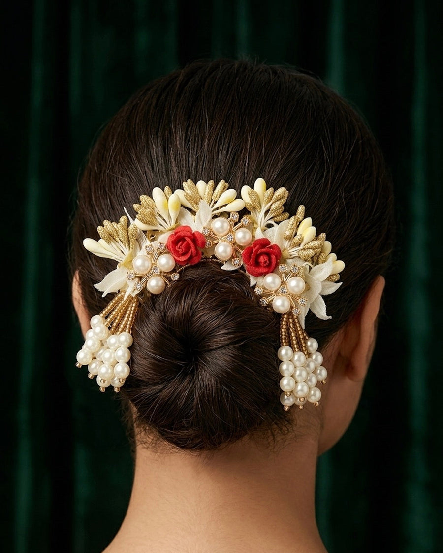 Women Fancy Flower Hair Juda Pin
