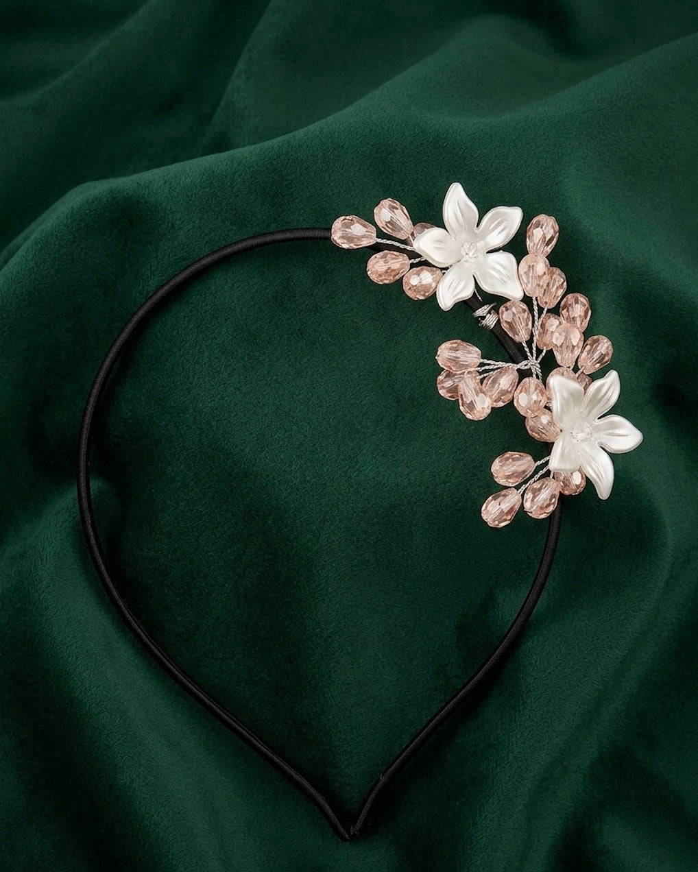 Korean Floral Rhinestones Hairpin