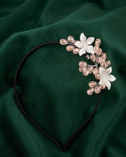 Korean Floral Rhinestones Hairpin