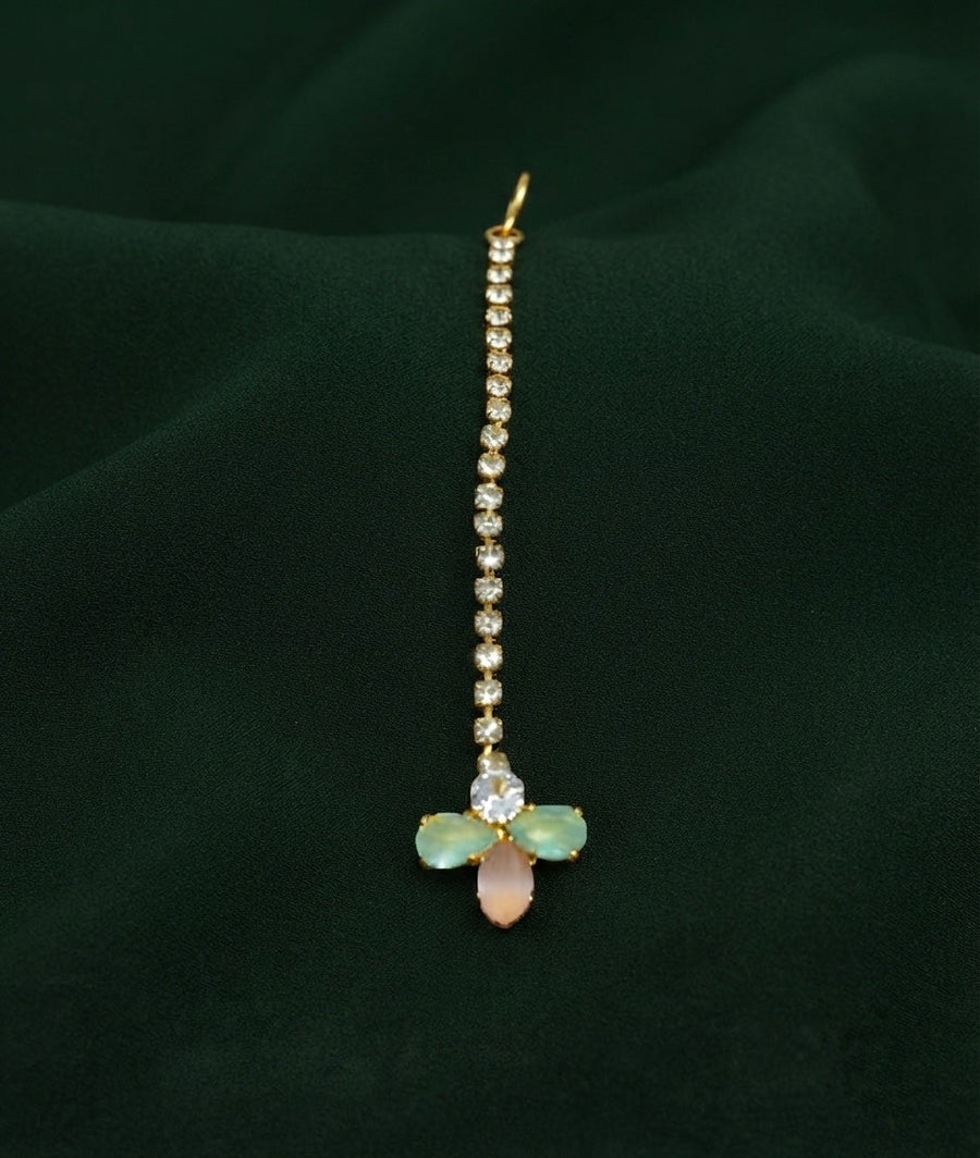 Gold-Plated Maang Tikka Head Jewellery