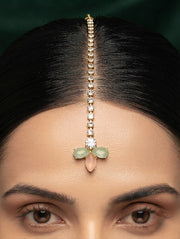Gold-Plated Maang Tikka Head Jewellery