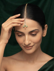 Gold-Plated Maang Tikka Head Jewellery