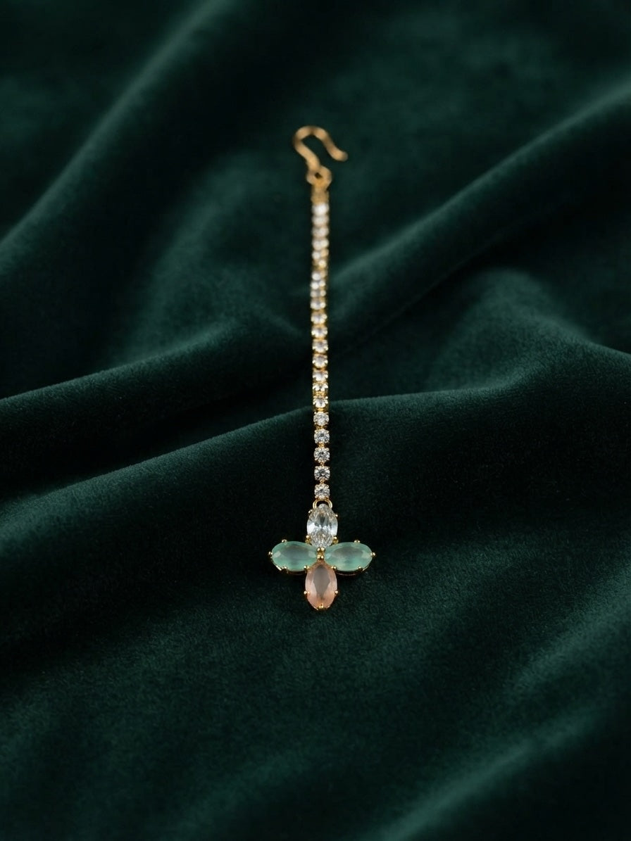Gold-Plated Mang Tikka Head Jewellery