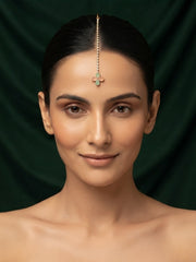 Gold-Plated Maang Tikka Head Jewellery