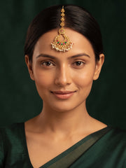Gold-Plated Mang Tikka Head Jewellery