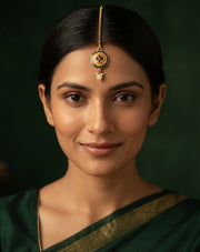 Gold-Plated Mang Tikka Head Jewellery