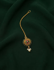 Gold-Plated Mang Tikka Head Jewellery