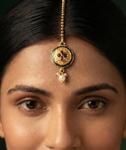 Gold-Plated Mang Tikka Head Jewellery