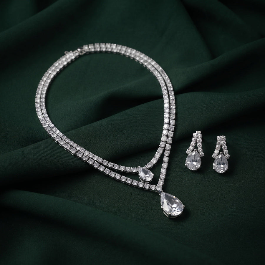 Women American Daimond Jewellery Set