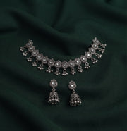 Women Silver Plated Traditional Jewellery Set