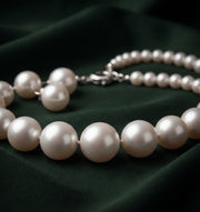 Beautiful White Pearls Statement Jewellery Set For Women