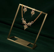 Women Gold Plated Minimal Jewellery Set