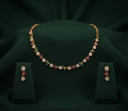 Women Gold Plated Multicolor Beaded Jewellery Set