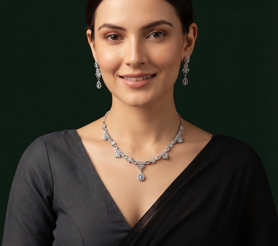 Women American Daimond Jewellery Set