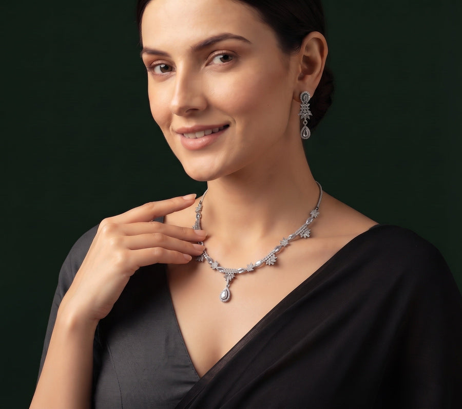 Women American Daimond Jewellery Set