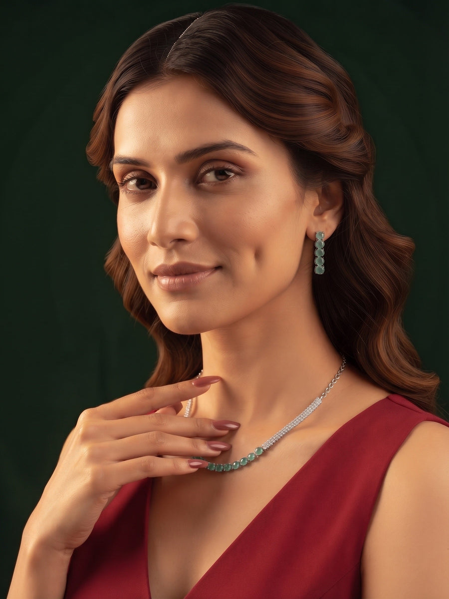 Women American Daimond Jewellery Set
